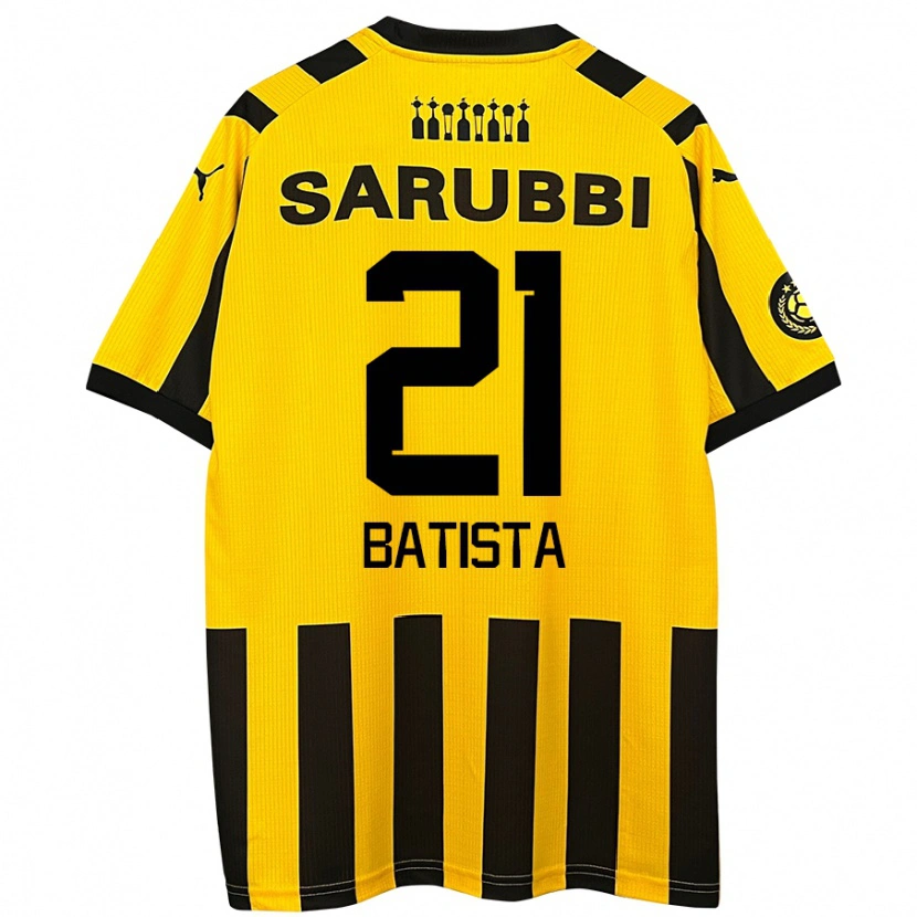 Danxen Heren Facundo Batista #21 Geel Zwart Thuisshirt Thuistenue 2024/25 T-Shirt