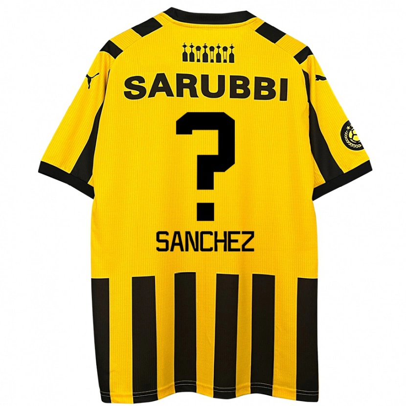 Danxen Heren Juan Sanchez #0 Geel Zwart Thuisshirt Thuistenue 2024/25 T-Shirt