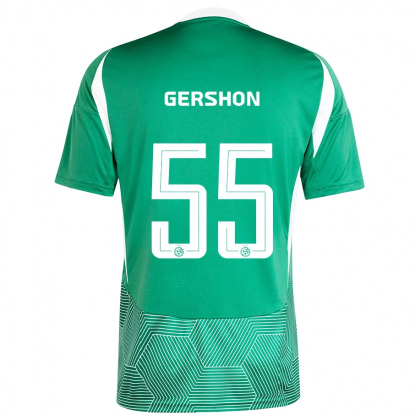 Danxen Heren Rami Gershon #55 Groen Wit Thuisshirt Thuistenue 2024/25 T-Shirt