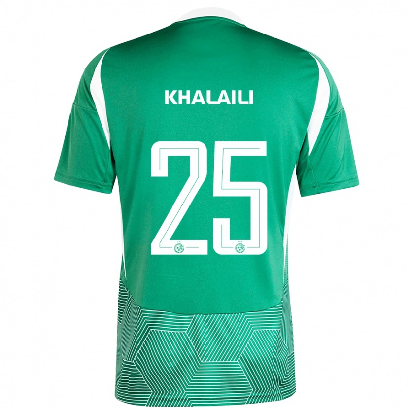 Danxen Heren Anan Khalaili #25 Groen Wit Thuisshirt Thuistenue 2024/25 T-Shirt