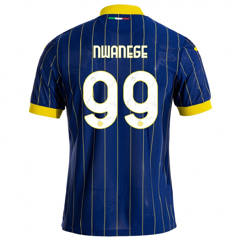 Danxen Heren Karlson Nwanege #99 Blauw Geel Thuisshirt Thuistenue 2024/25 T-Shirt