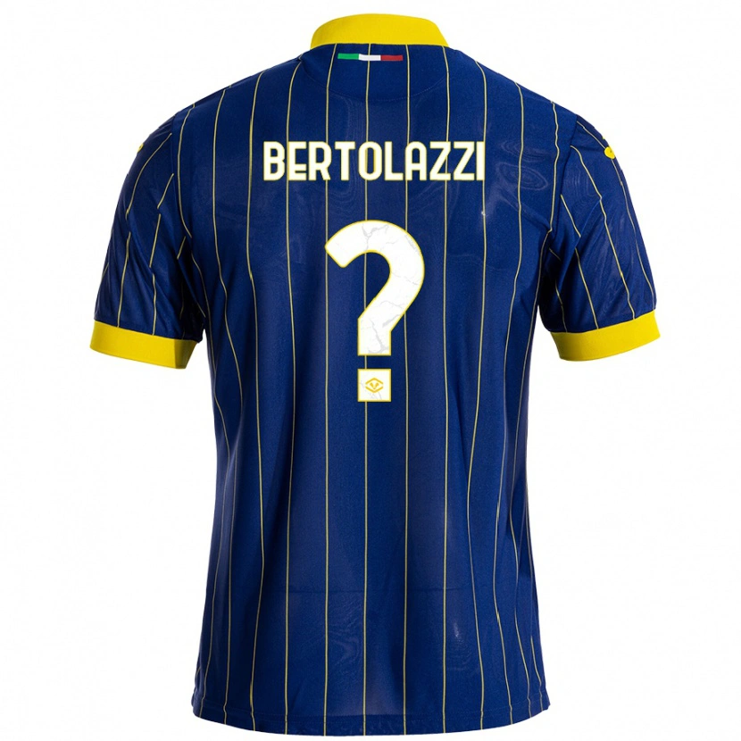 Danxen Heren Giovanni Bertolazzi #0 Blauw Geel Thuisshirt Thuistenue 2024/25 T-Shirt