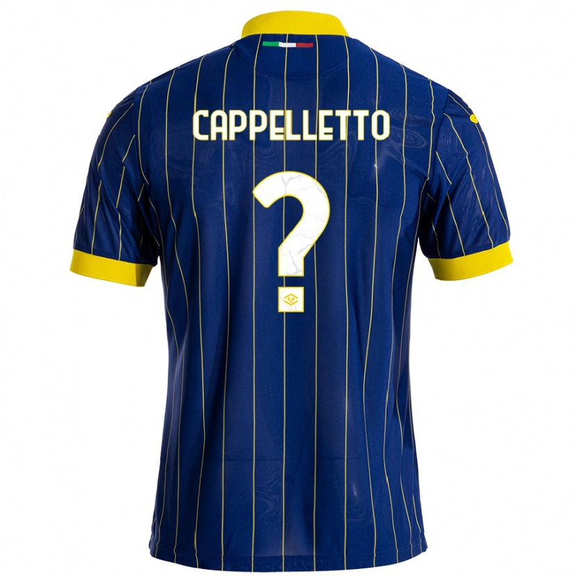 Danxen Heren Bryan Cappelletto #0 Blauw Geel Thuisshirt Thuistenue 2024/25 T-Shirt