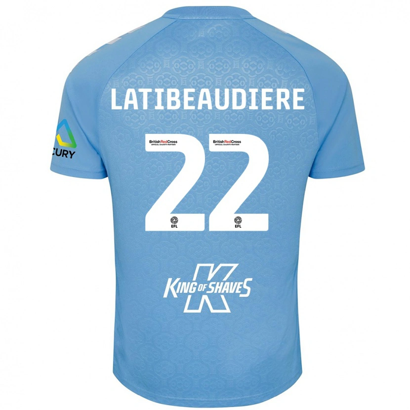 Danxen Heren Joel Latibeaudiere #22 Blauw Wit Thuisshirt Thuistenue 2024/25 T-Shirt