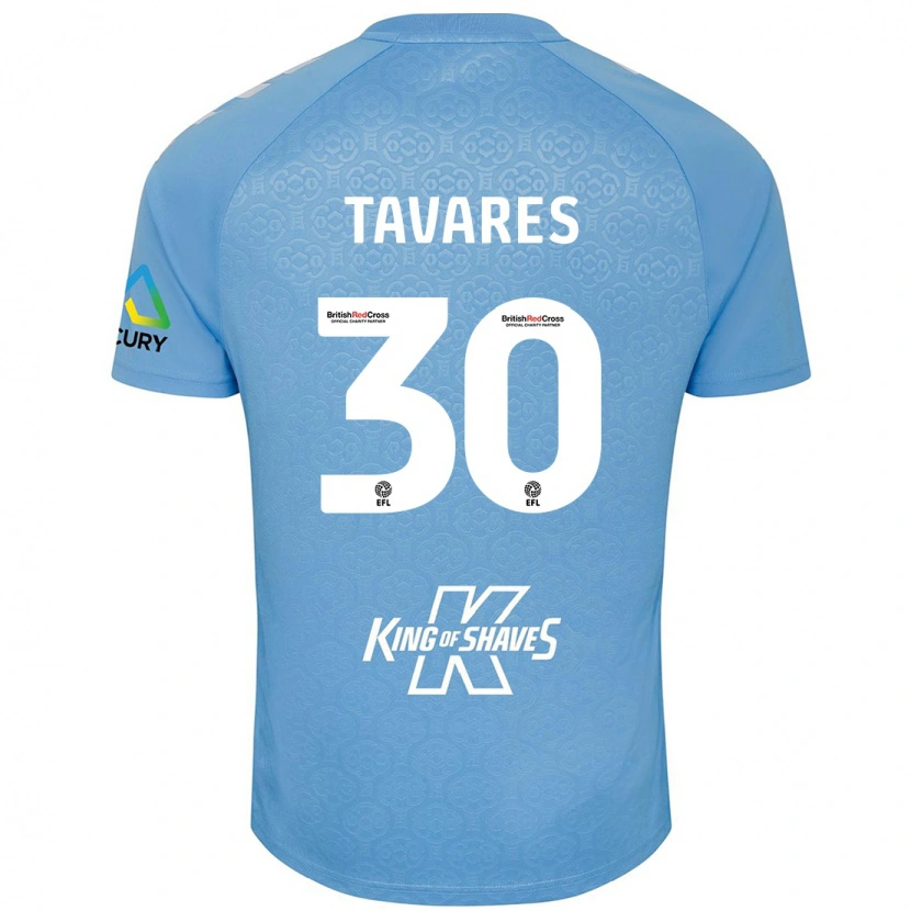 Danxen Heren Fábio Tavares #30 Blauw Wit Thuisshirt Thuistenue 2024/25 T-Shirt