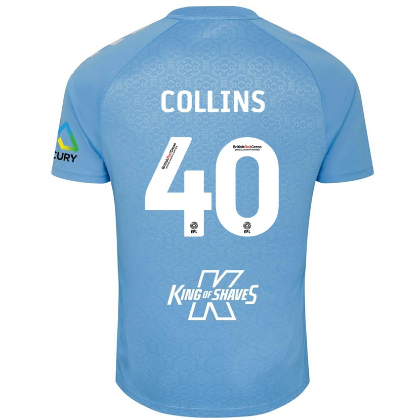 Danxen Heren Brad Collins #40 Blauw Wit Thuisshirt Thuistenue 2024/25 T-Shirt