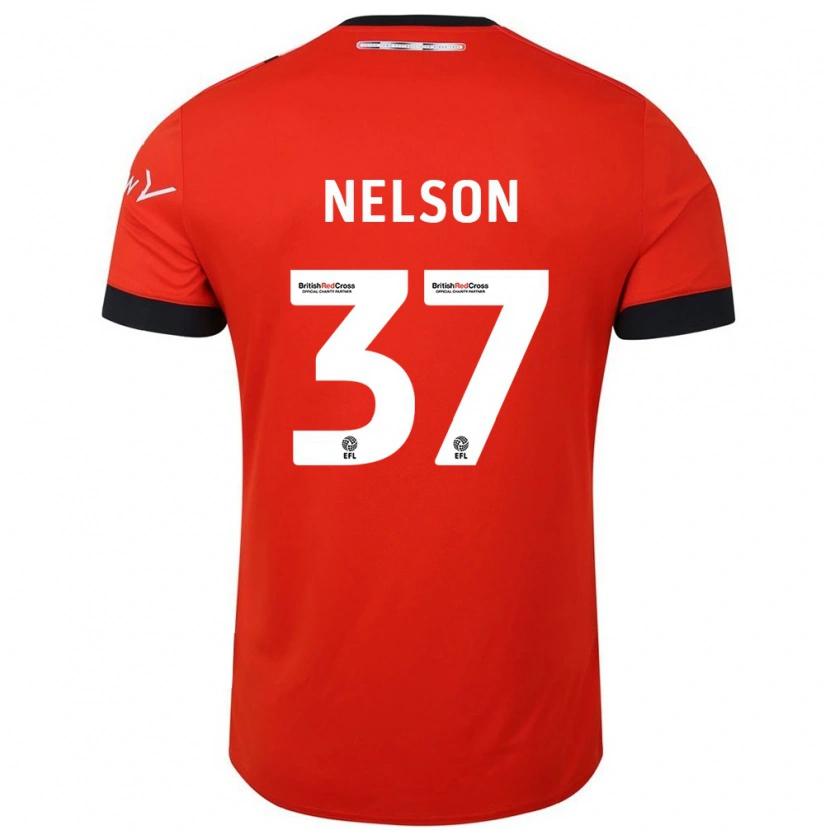 Danxen Heren Zack Nelson #37 Oranje Zwart Thuisshirt Thuistenue 2024/25 T-Shirt