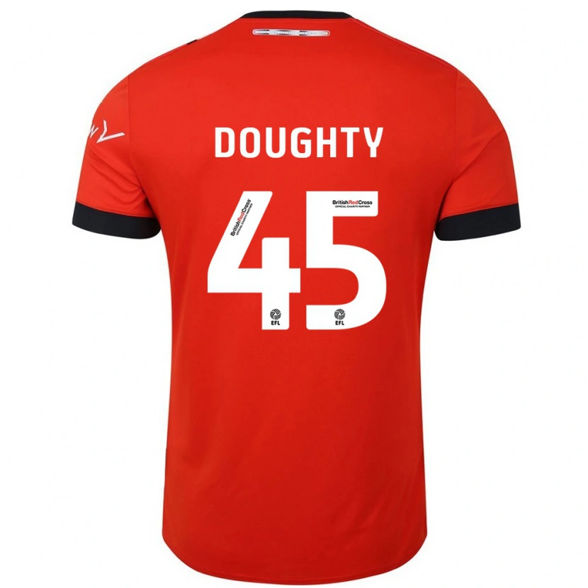 Danxen Heren Alfie Doughty #45 Oranje Zwart Thuisshirt Thuistenue 2024/25 T-Shirt