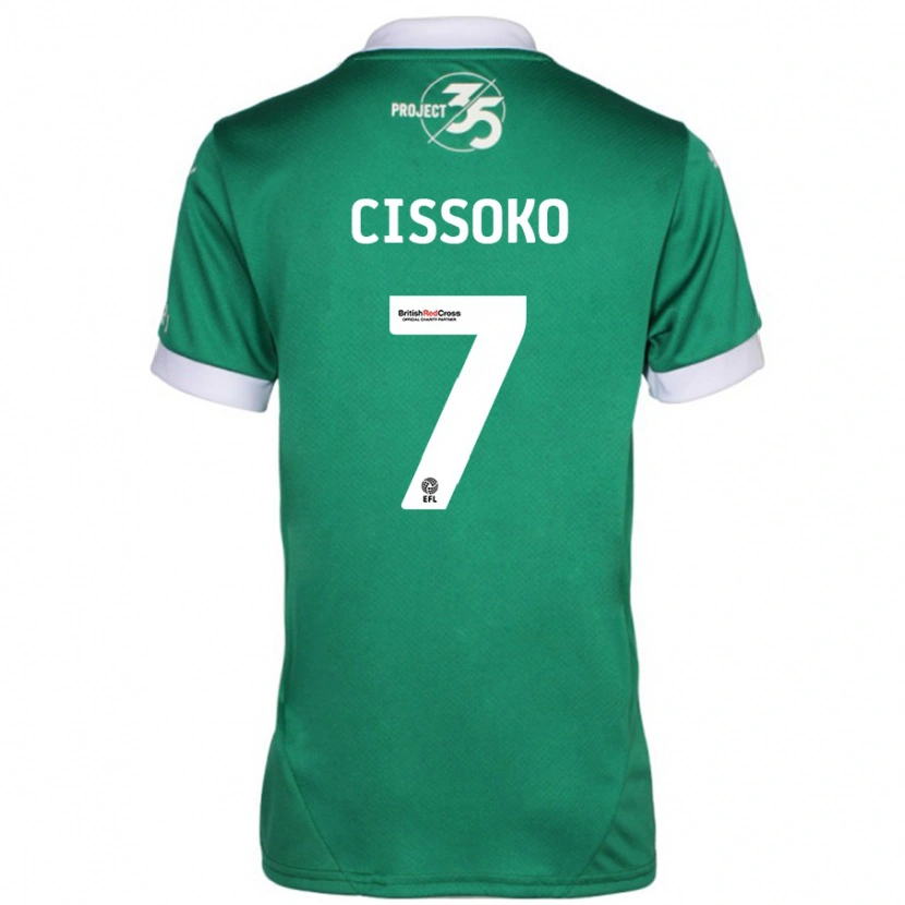 Danxen Heren Ibrahim Cissoko #7 Groen Wit Thuisshirt Thuistenue 2024/25 T-Shirt