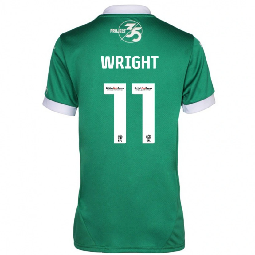 Danxen Heren Callum Wright #11 Groen Wit Thuisshirt Thuistenue 2024/25 T-Shirt