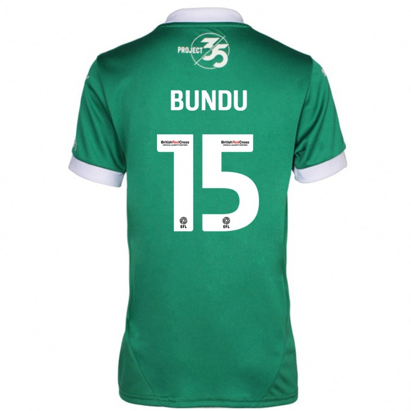 Danxen Heren Mustapha Bundu #15 Groen Wit Thuisshirt Thuistenue 2024/25 T-Shirt