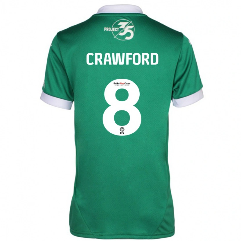 Danxen Heren Imy Crawford #8 Groen Wit Thuisshirt Thuistenue 2024/25 T-Shirt