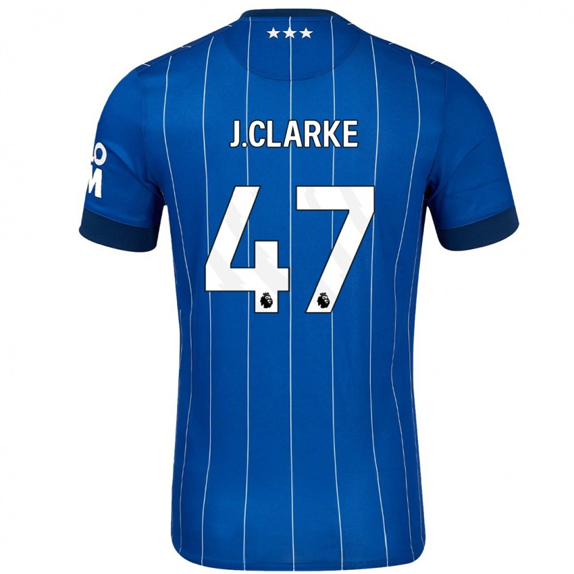 Danxen Heren Jack Clarke #47 Marineblauw Thuisshirt Thuistenue 2024/25 T-Shirt