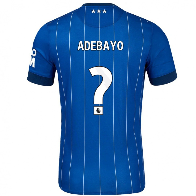 Danxen Heren Afi Adebayo #0 Marineblauw Thuisshirt Thuistenue 2024/25 T-Shirt