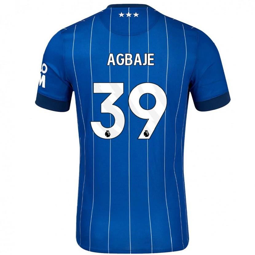 Danxen Heren Edwin Agbaje #39 Marineblauw Thuisshirt Thuistenue 2024/25 T-Shirt