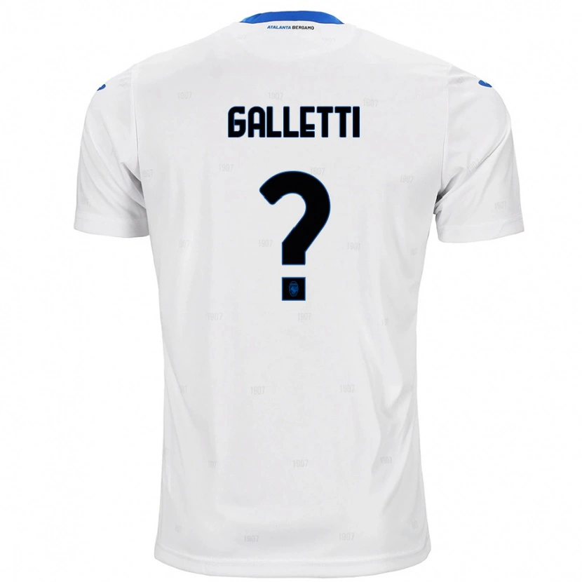 Danxen Heren Elia Galletti #0 Wit Uitshirt Uittenue 2024/25 T-Shirt