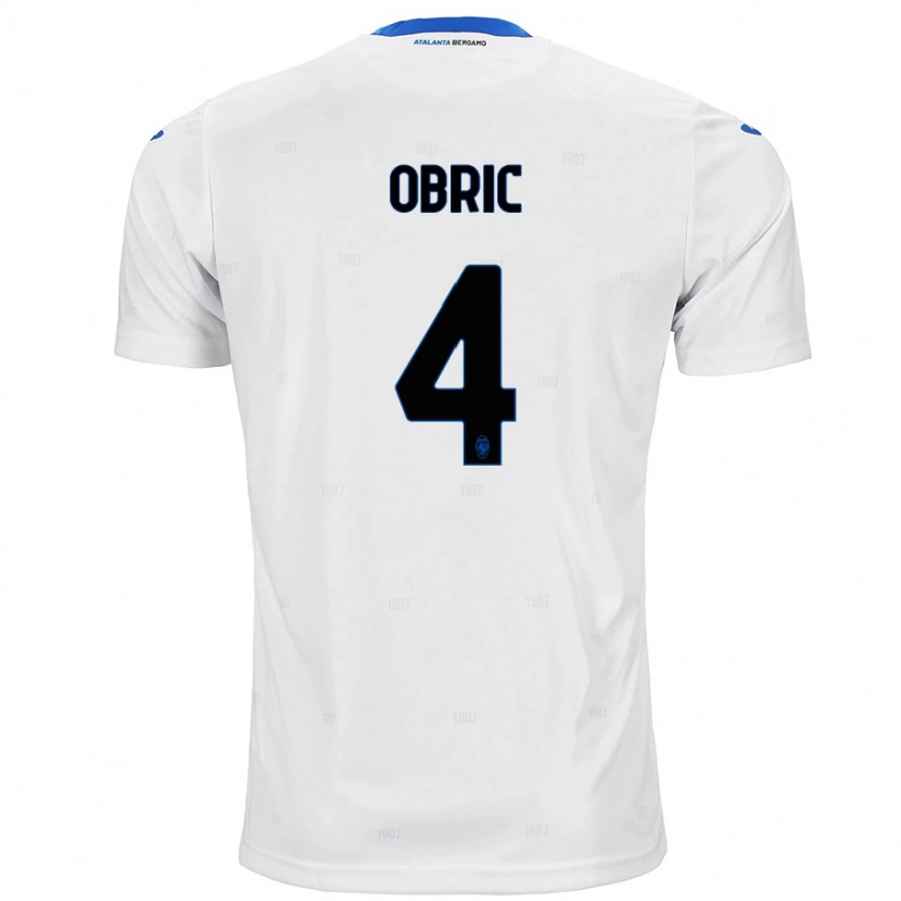 Danxen Heren Relja Obric #4 Wit Uitshirt Uittenue 2024/25 T-Shirt