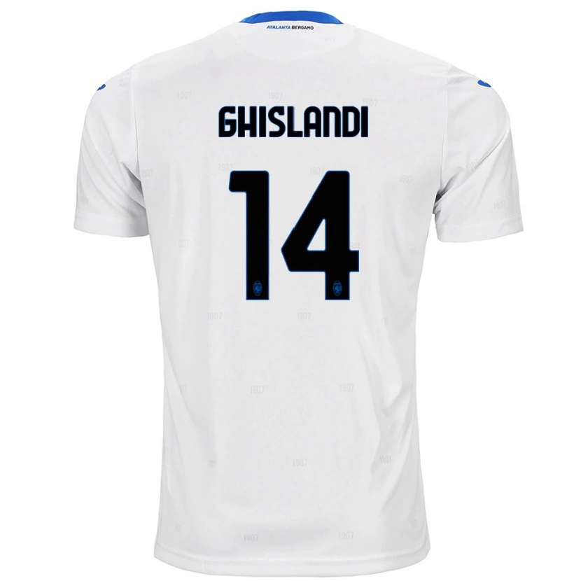 Danxen Heren Davide Ghislandi #14 Wit Uitshirt Uittenue 2024/25 T-Shirt