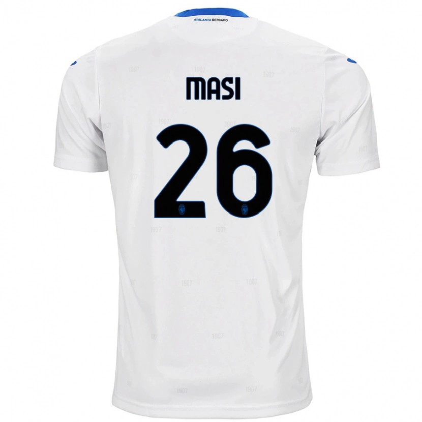 Danxen Heren Alberto Masi #26 Wit Uitshirt Uittenue 2024/25 T-Shirt