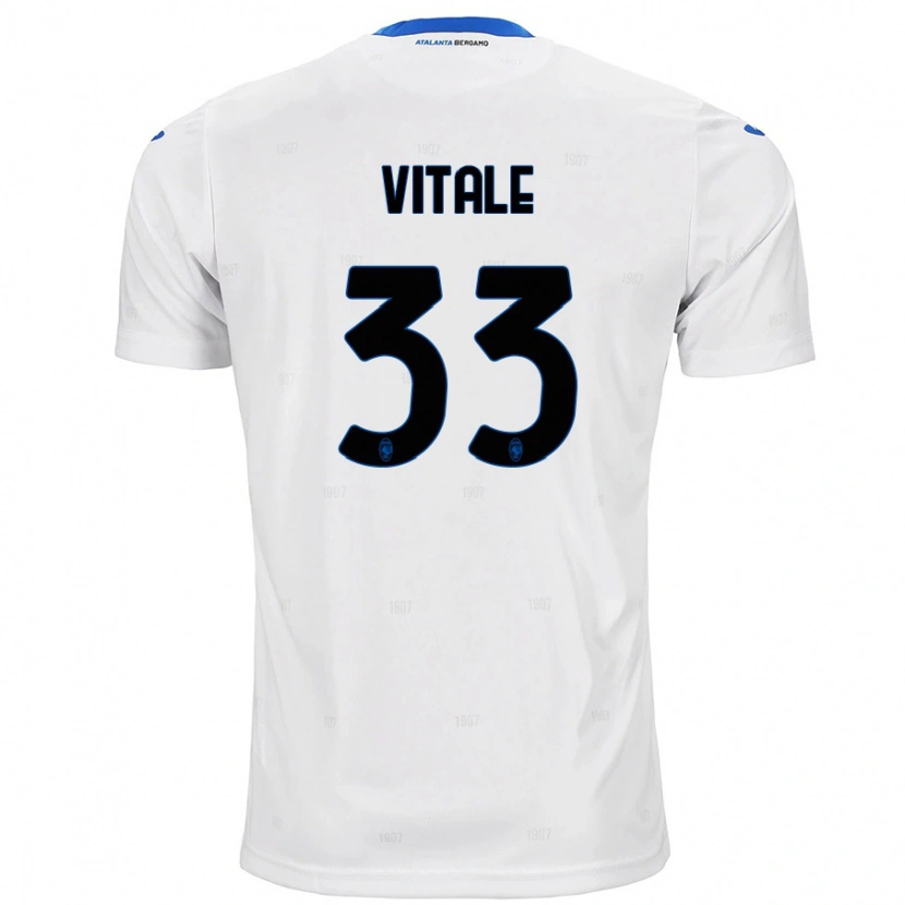 Danxen Heren Francesca Vitale #33 Wit Uitshirt Uittenue 2024/25 T-Shirt