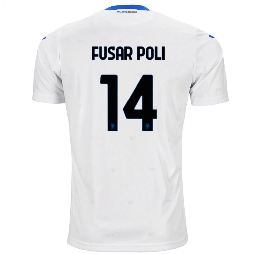 Danxen Heren Giulia Fusar Poli #14 Wit Uitshirt Uittenue 2024/25 T-Shirt