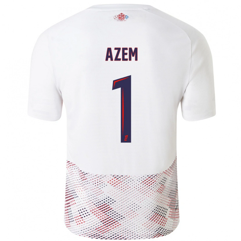 Danxen Heren Floriane Azem #1 Wit Koningsblauw Uitshirt Uittenue 2024/25 T-Shirt