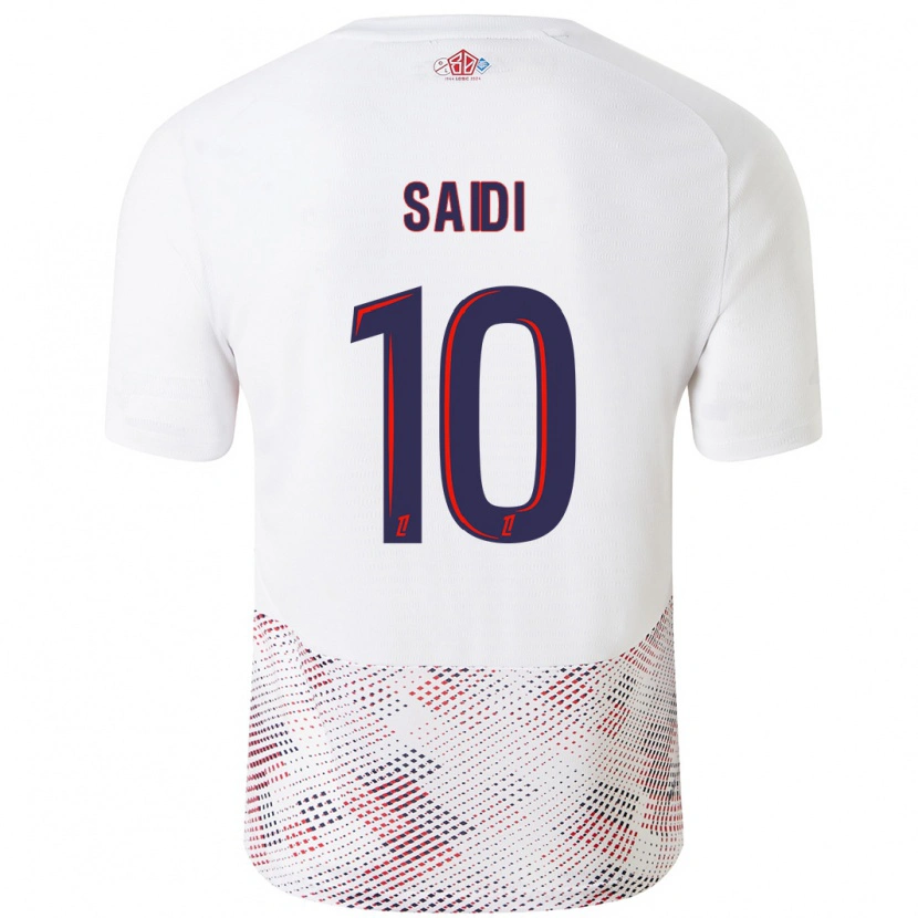 Danxen Heren Rachel Saidi #10 Wit Koningsblauw Uitshirt Uittenue 2024/25 T-Shirt