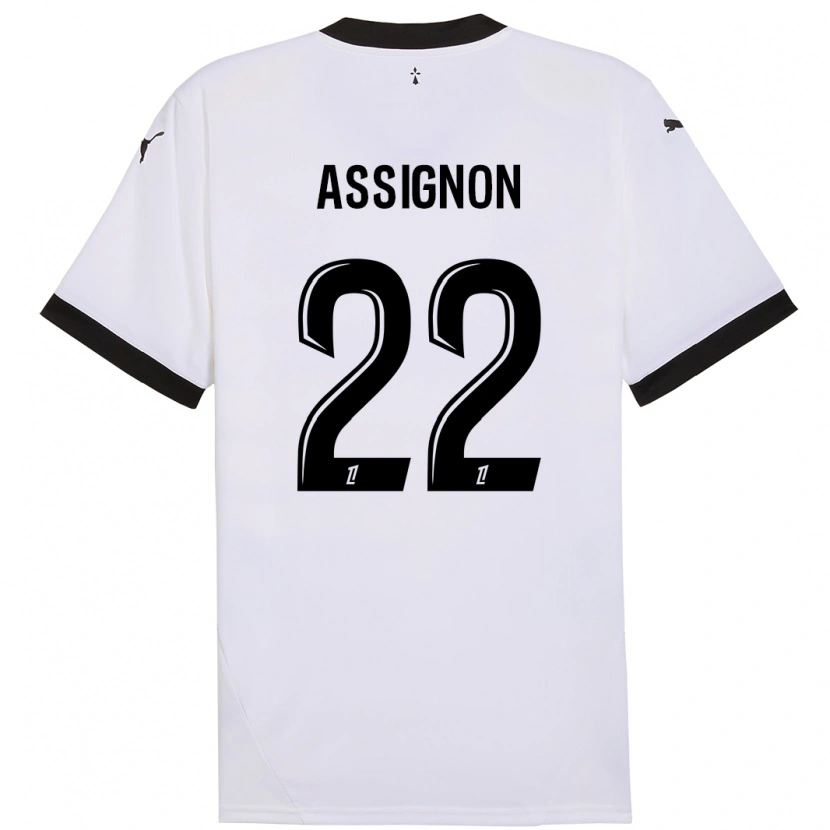 Danxen Heren Lorenz Assignon #22 Wit Zwart Uitshirt Uittenue 2024/25 T-Shirt