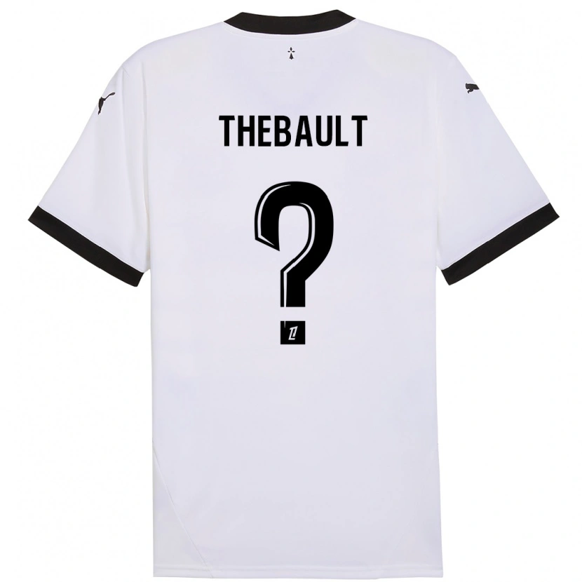 Danxen Heren Yaël Thébault #0 Wit Zwart Uitshirt Uittenue 2024/25 T-Shirt