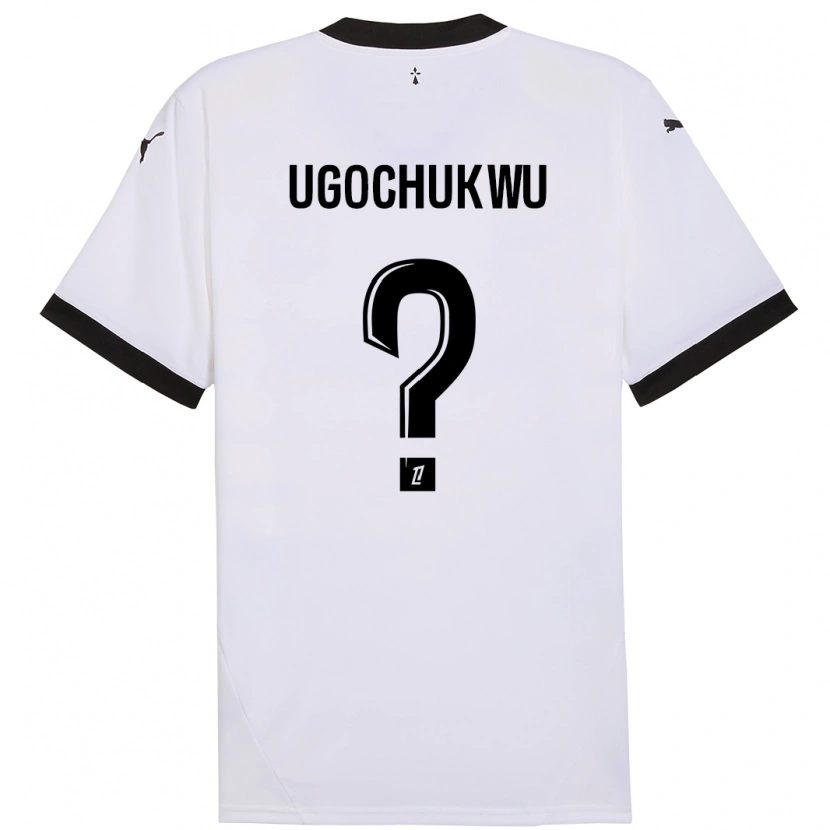 Danxen Heren Chibuike Ugochukwu #0 Wit Zwart Uitshirt Uittenue 2024/25 T-Shirt