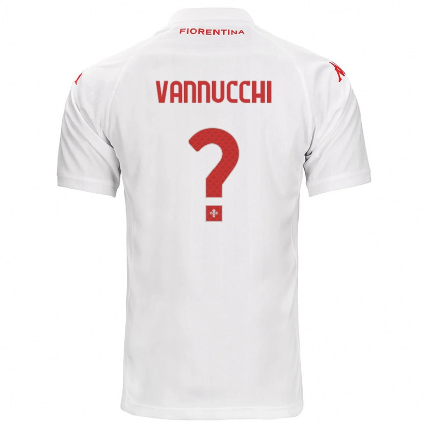 Danxen Heren Tommaso Vannucchi #0 Wit Uitshirt Uittenue 2024/25 T-Shirt