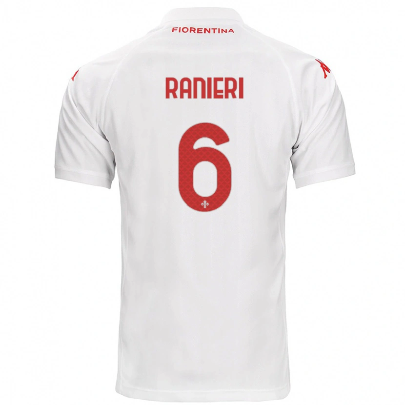 Danxen Heren Luca Ranieri #6 Wit Uitshirt Uittenue 2024/25 T-Shirt