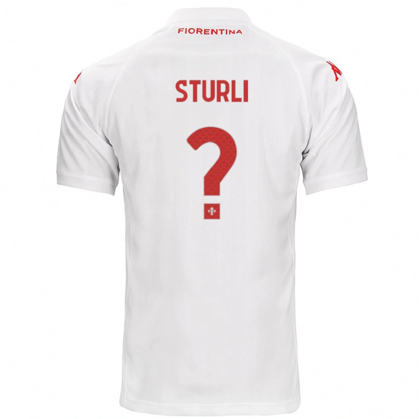 Danxen Heren Edoardo Sturli #0 Wit Uitshirt Uittenue 2024/25 T-Shirt