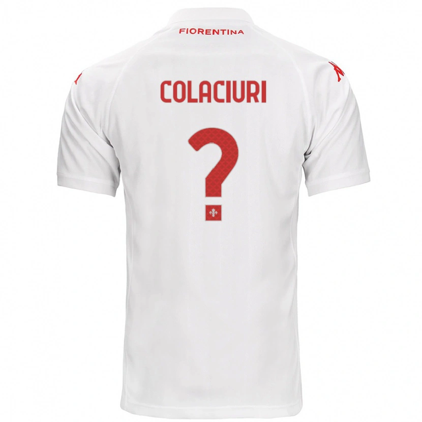 Danxen Heren Gabriele Colaciuri #0 Wit Uitshirt Uittenue 2024/25 T-Shirt