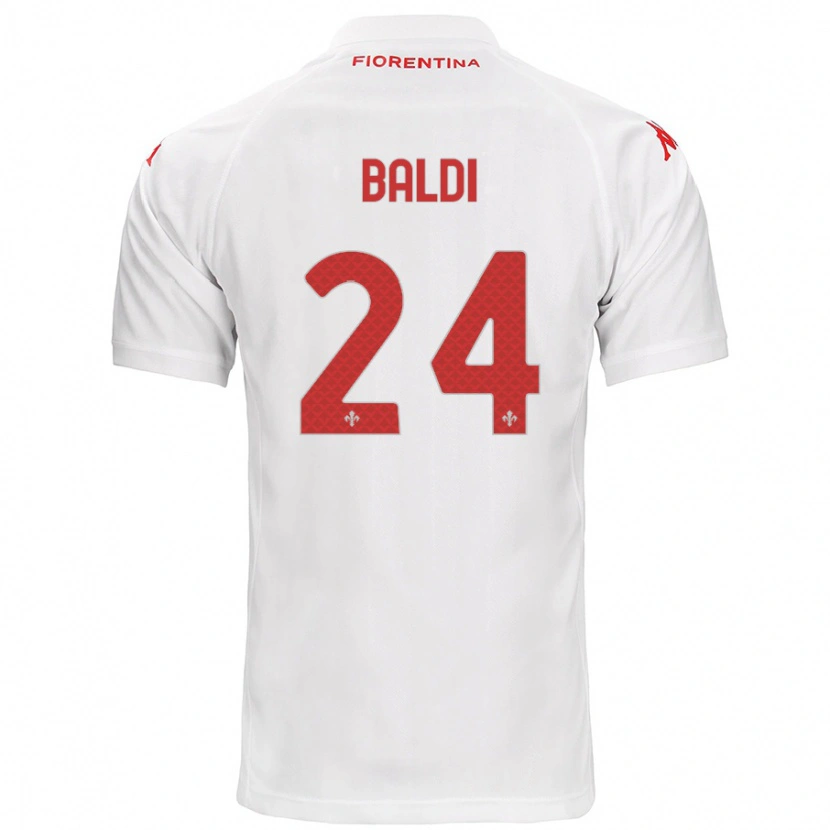 Danxen Heren Rachele Baldi #24 Wit Uitshirt Uittenue 2024/25 T-Shirt