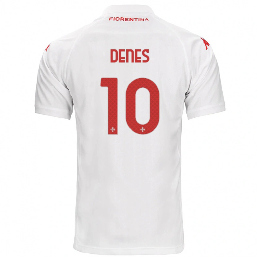 Danxen Heren Adrián Dénes #10 Wit Uitshirt Uittenue 2024/25 T-Shirt