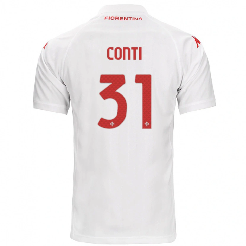 Danxen Heren Gabriele Conti #31 Wit Uitshirt Uittenue 2024/25 T-Shirt