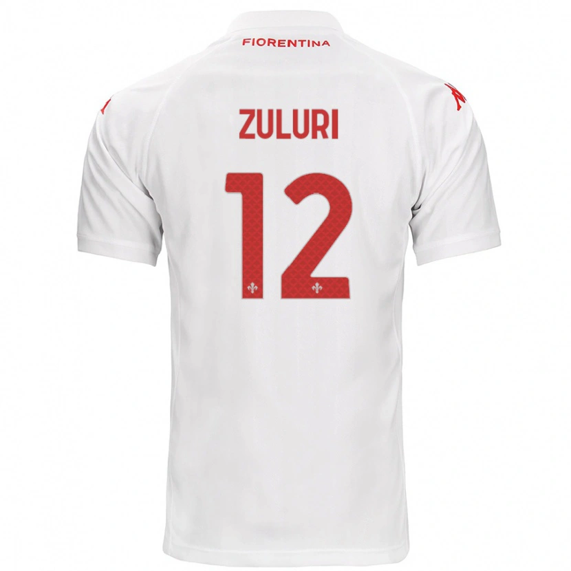 Danxen Heren Athena Zuluri #12 Wit Uitshirt Uittenue 2024/25 T-Shirt