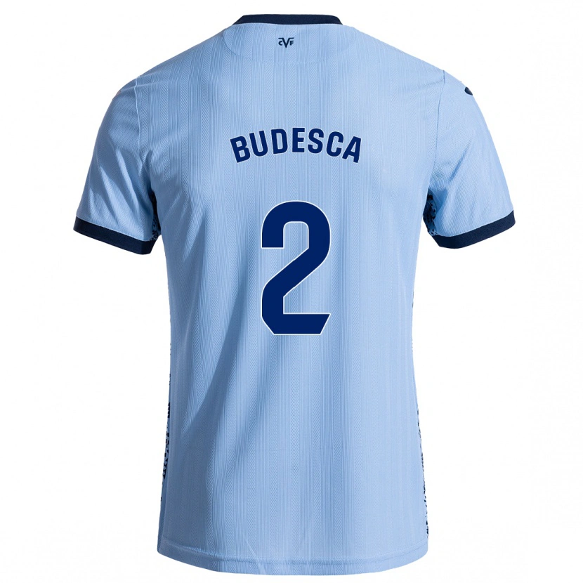 Danxen Heren Daniel Budesca #2 Hemelsblauw Uitshirt Uittenue 2024/25 T-Shirt