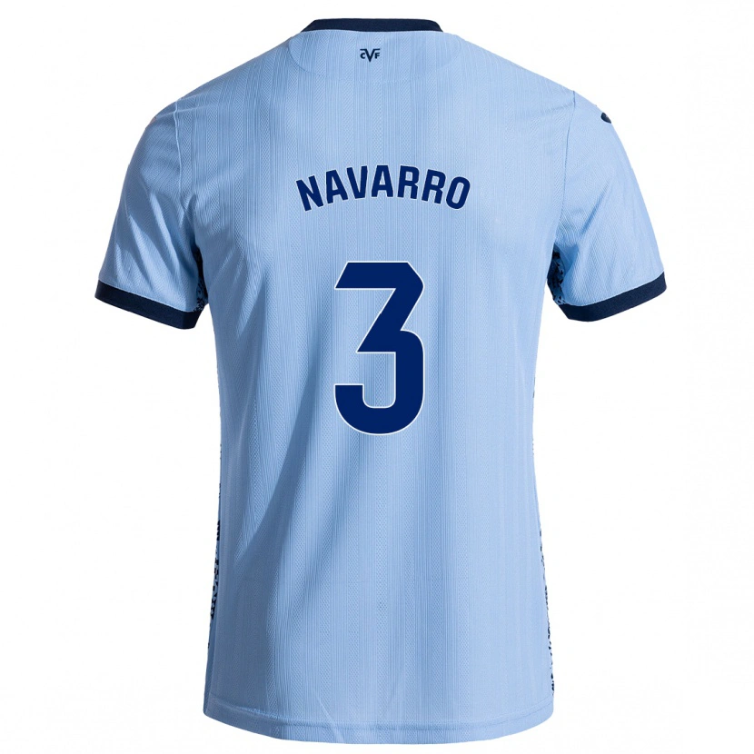 Danxen Heren Pablo Navarro #3 Hemelsblauw Uitshirt Uittenue 2024/25 T-Shirt