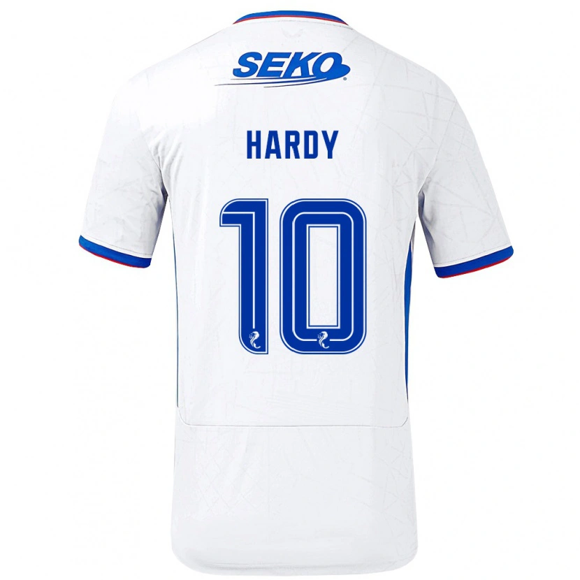 Danxen Heren Rio Hardy #10 Wit Blauw Uitshirt Uittenue 2024/25 T-Shirt