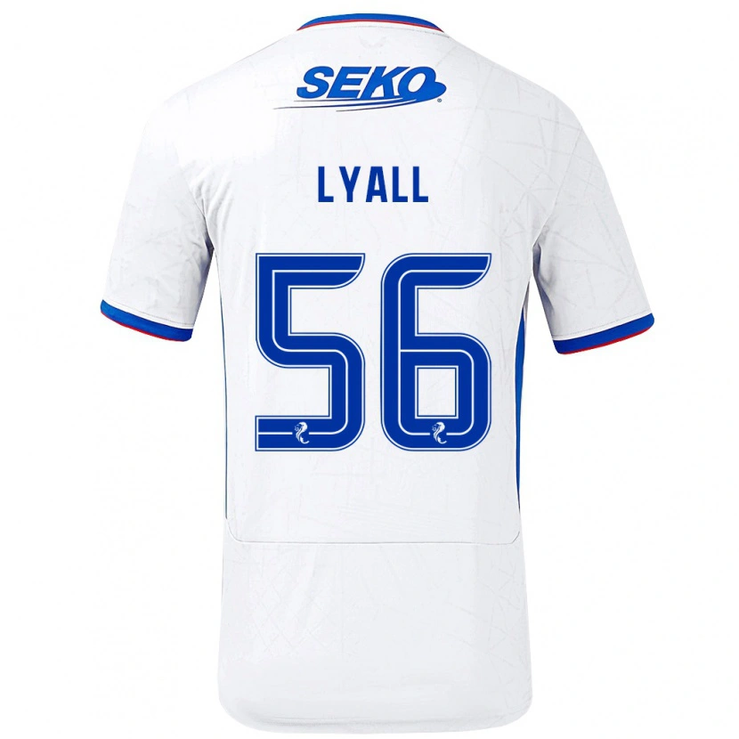 Danxen Heren Arron Lyall #56 Wit Blauw Uitshirt Uittenue 2024/25 T-Shirt