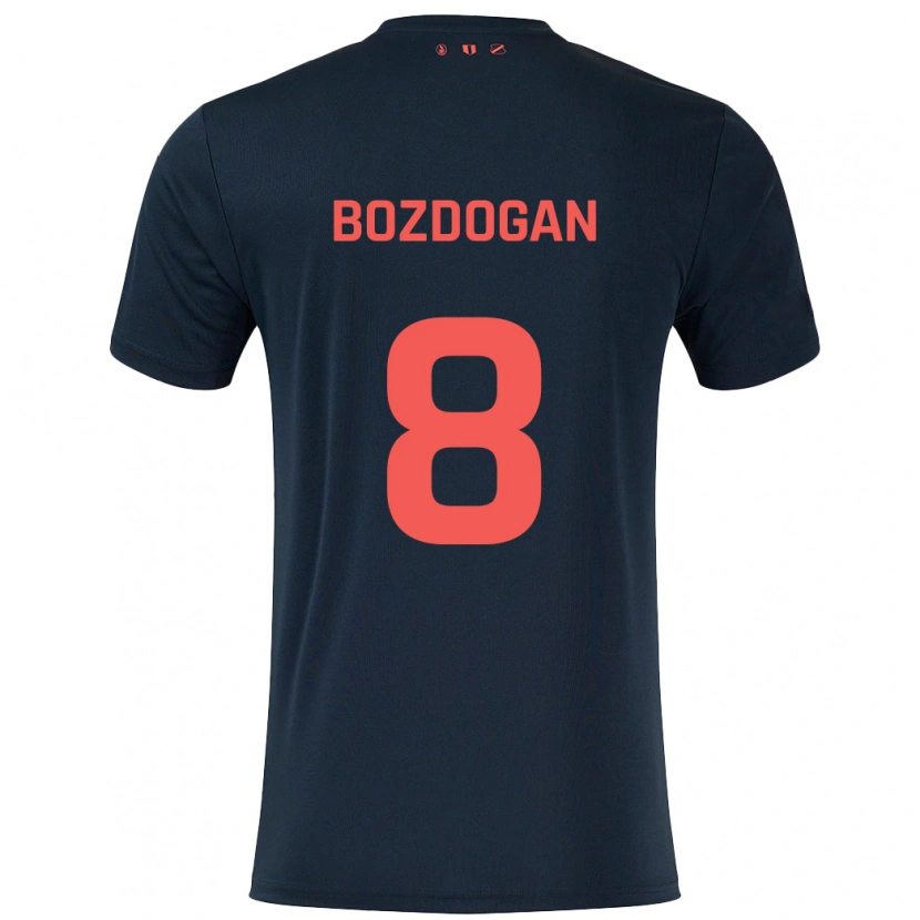 Danxen Heren Can Bozdogan #8 Zwart Rood Uitshirt Uittenue 2024/25 T-Shirt