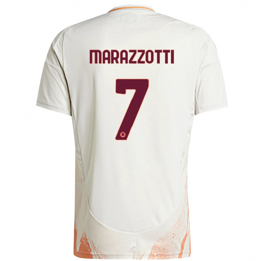 Danxen Heren Fabrizio Marazzotti #7 Crème Wit Oranje Uitshirt Uittenue 2024/25 T-Shirt