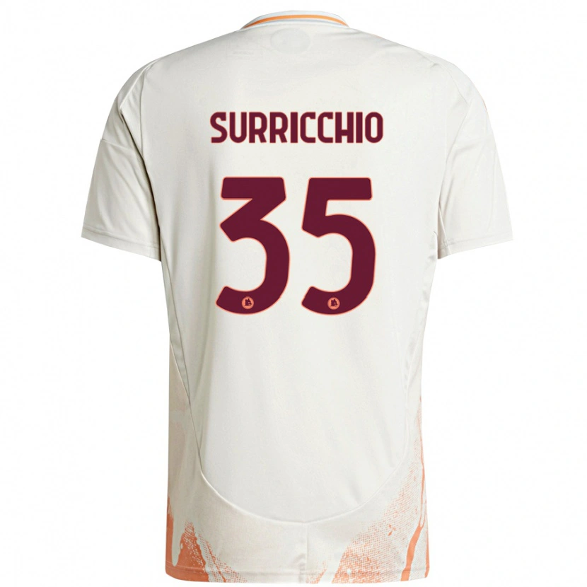 Danxen Heren Jacopo Surricchio #35 Crème Wit Oranje Uitshirt Uittenue 2024/25 T-Shirt