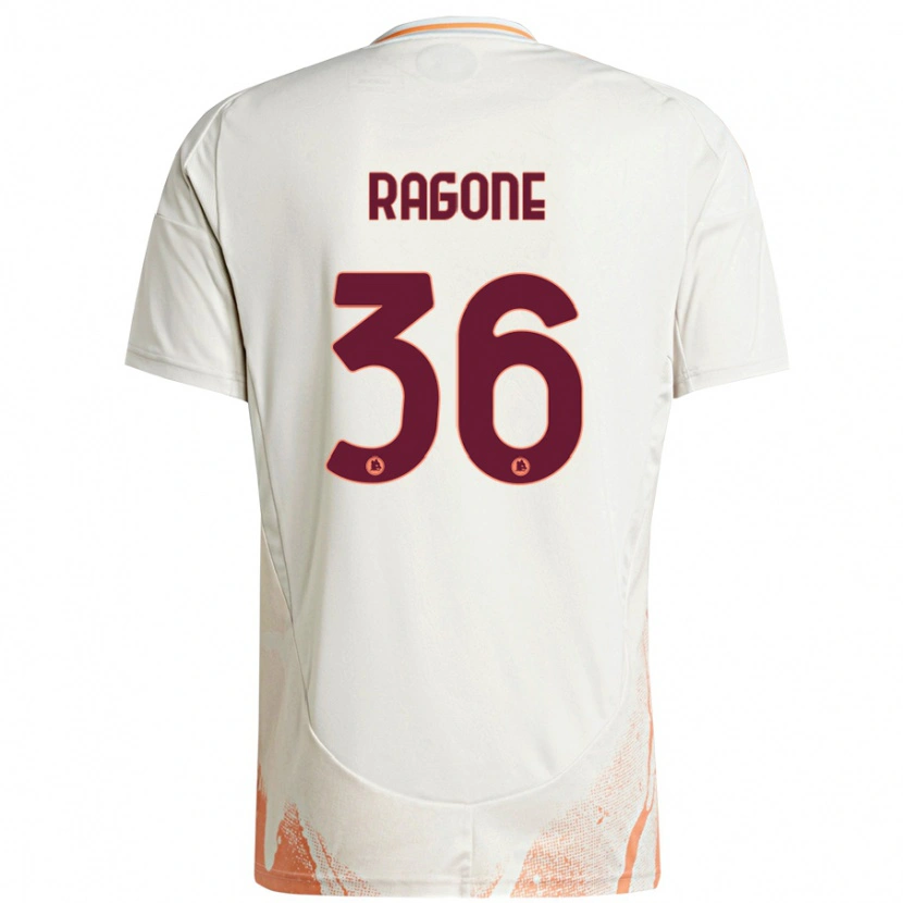 Danxen Heren Diego Ragone #36 Crème Wit Oranje Uitshirt Uittenue 2024/25 T-Shirt