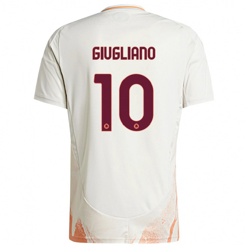 Danxen Heren Manuela Giugliano #10 Crème Wit Oranje Uitshirt Uittenue 2024/25 T-Shirt