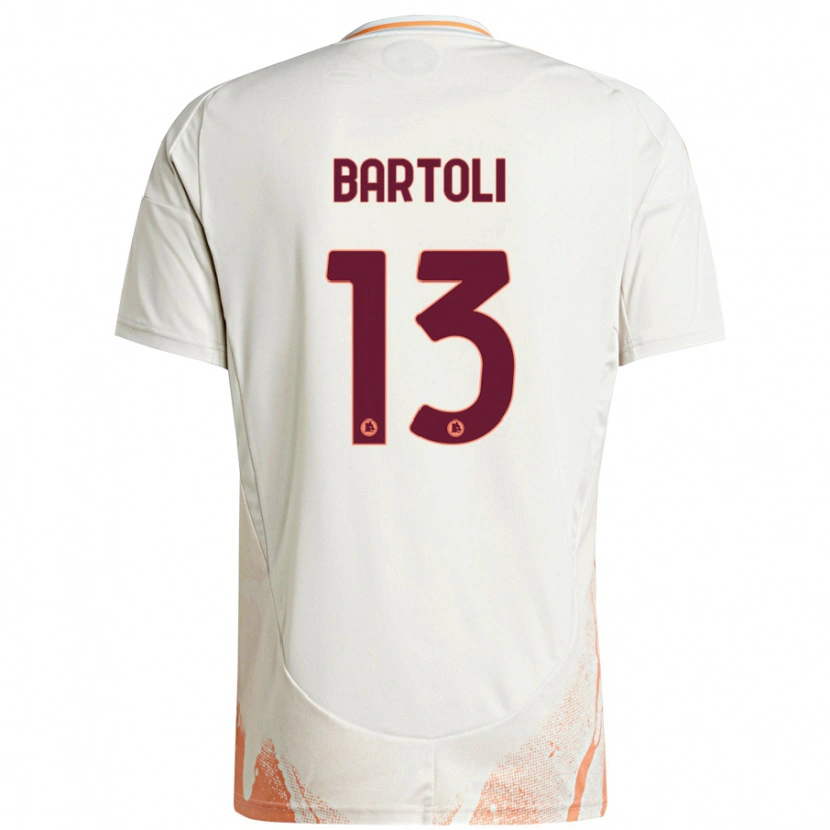 Danxen Heren Elisa Bartoli #13 Crème Wit Oranje Uitshirt Uittenue 2024/25 T-Shirt