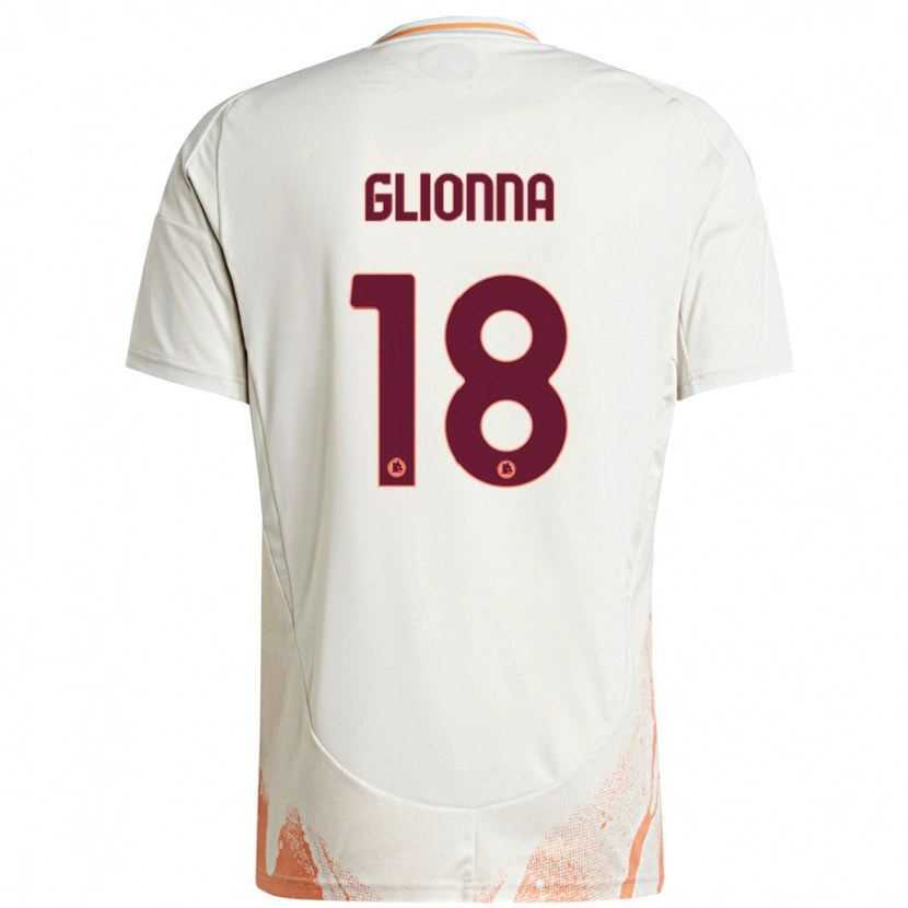 Danxen Heren Benedetta Glionna #18 Crème Wit Oranje Uitshirt Uittenue 2024/25 T-Shirt