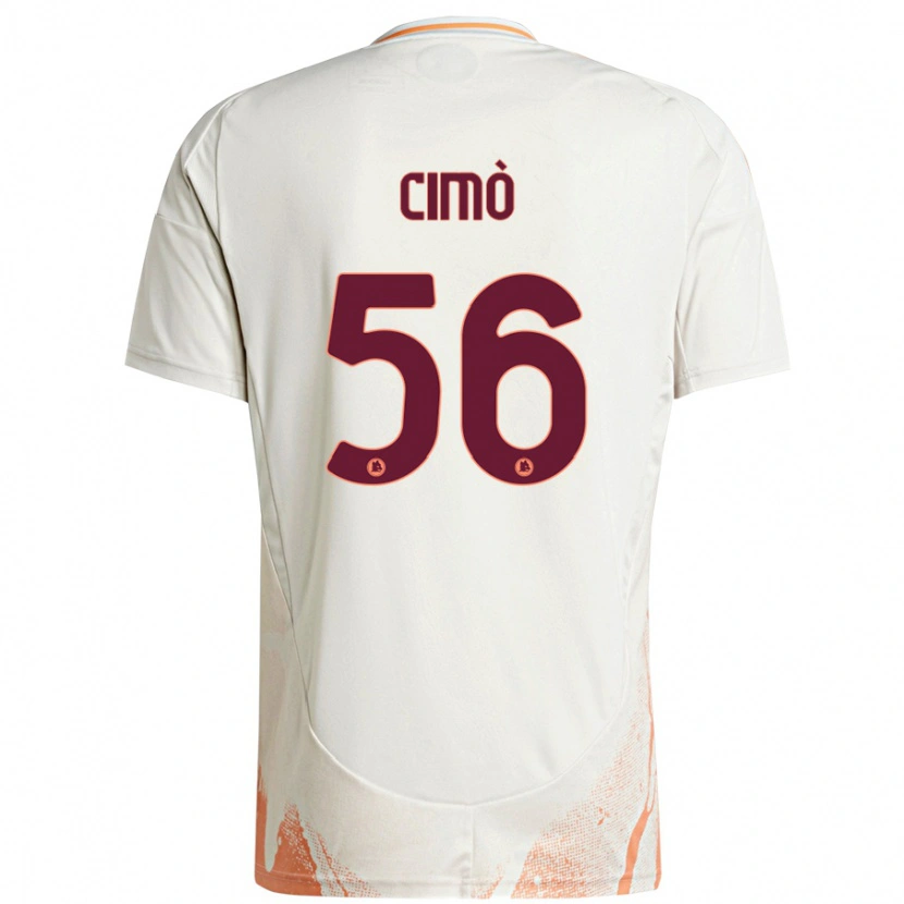 Danxen Heren Giada Cimò #56 Crème Wit Oranje Uitshirt Uittenue 2024/25 T-Shirt